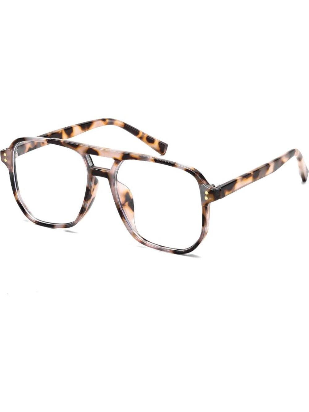 Oversized Blue Light Blocking Glasses for Women & Men - Lightweight Pilot Style